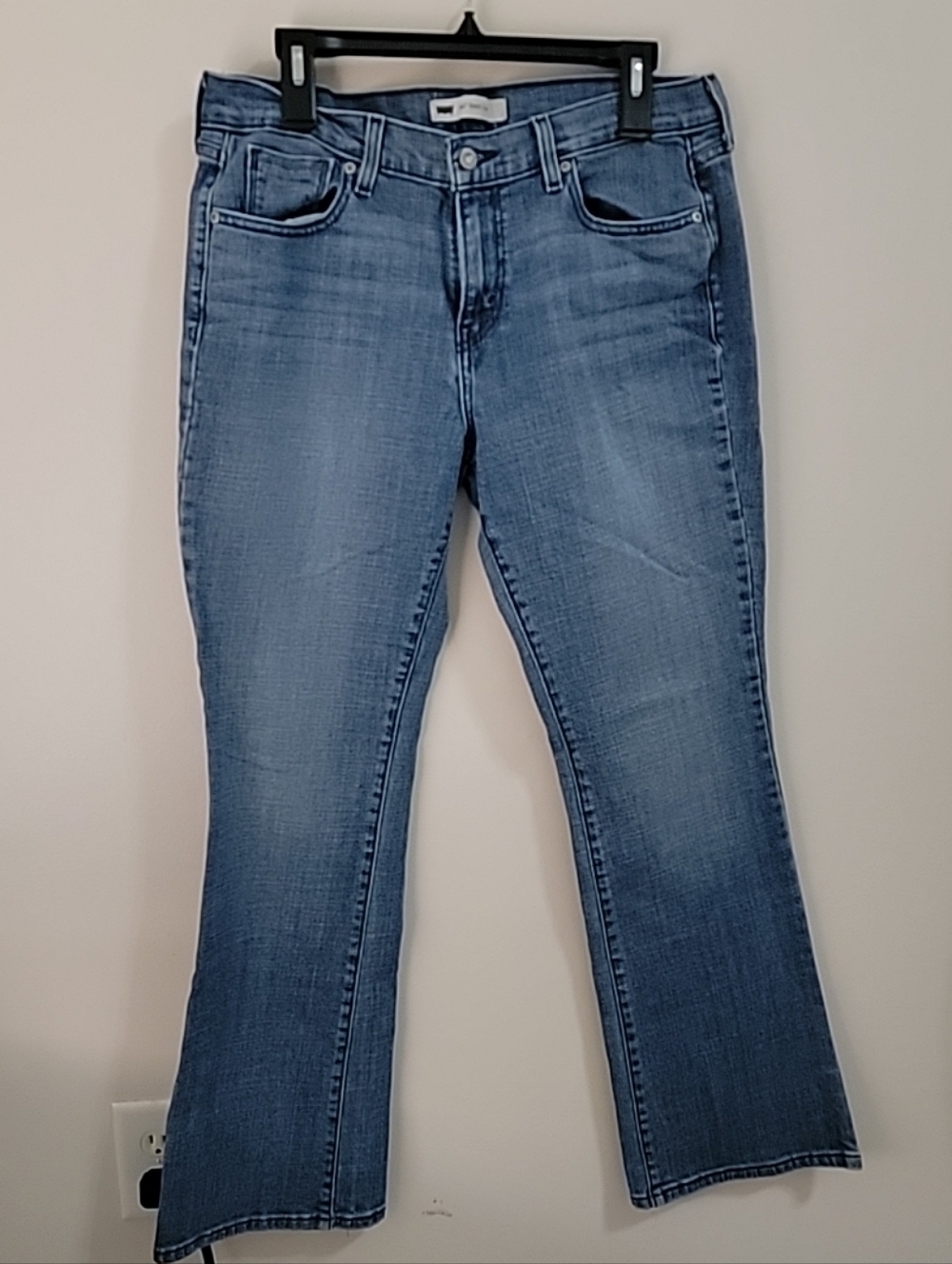 Levis Jeans 515 Bootcut Dark Wash Denim Blue Women’s Size 12M  Stretch EUC